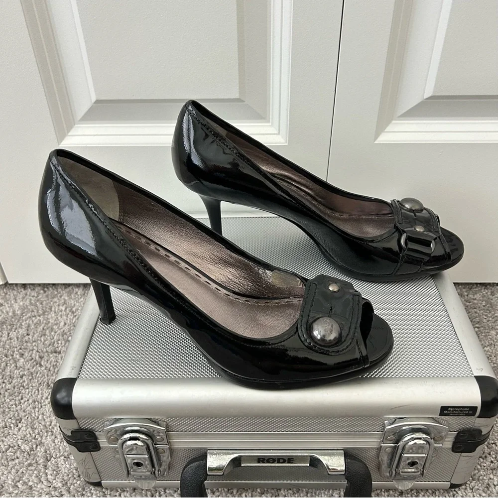 Coach Black Patent Leather‎ Heels